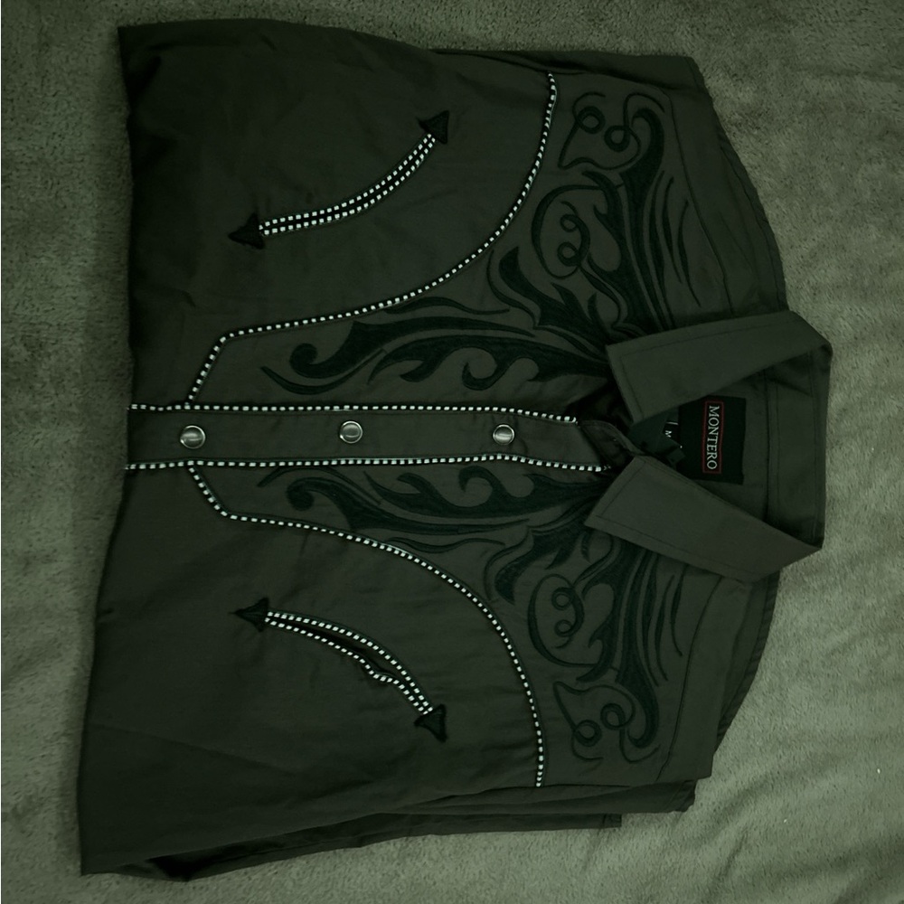 Roper Black Western Shirt with Embroidery